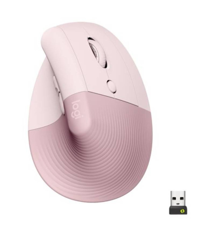 Souris Sans Fil Logitech Ergonomique Droite / Rose