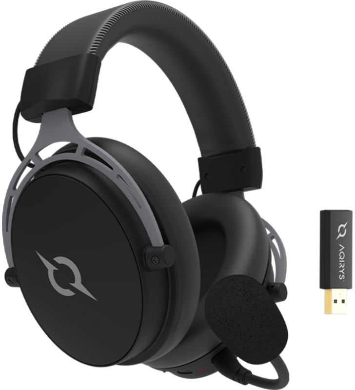 Micro Casque Gamer Sans Fil Aqirys Andromeda Pro / Noir