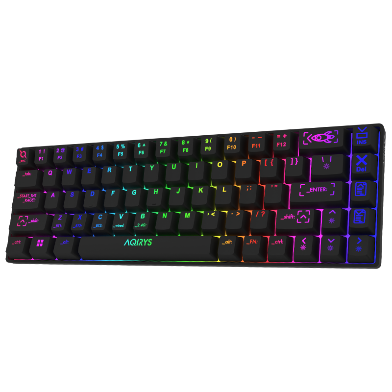 Clavier Gamer Mécanique AQIRYS MIRA V2 / Anti-ghosting / RGB / Black