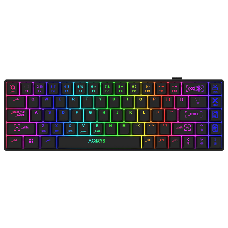 Clavier Gamer Mécanique AQIRYS MIRA V2 / Anti-ghosting / RGB / Black