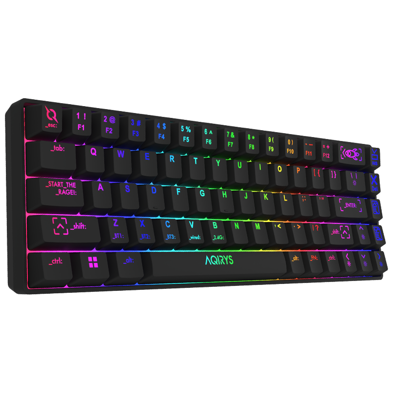 Clavier Gamer Mécanique AQIRYS MIRA V2 / Anti-ghosting / RGB / Black
