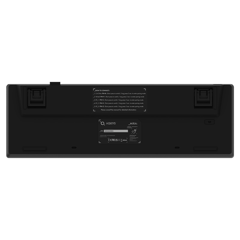 Clavier Gamer Mécanique AQIRYS MIRA V2 / Anti-ghosting / RGB / Black