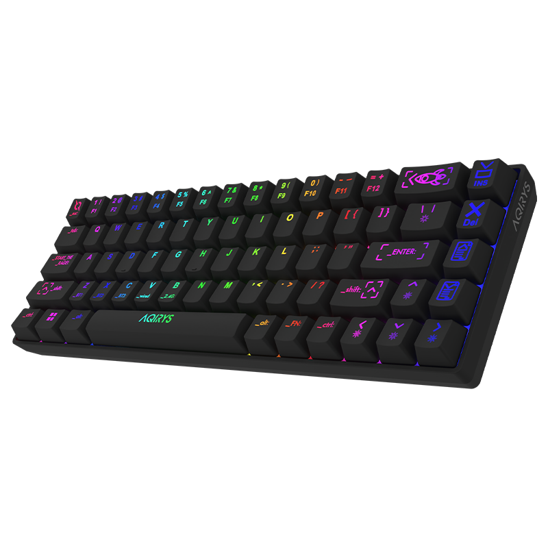 Clavier Gamer Mécanique AQIRYS MIRA V2 / Anti-ghosting / RGB / Black