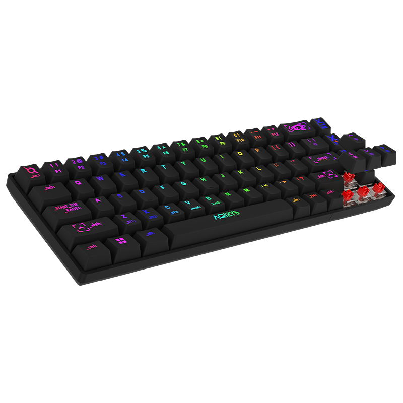 Clavier Gamer Mécanique AQIRYS MIRA V2 / Anti-ghosting / RGB / Black