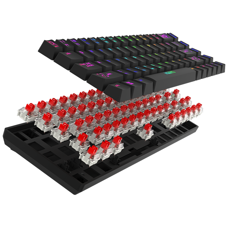 Clavier Gamer Mécanique AQIRYS MIRA V2 / Anti-ghosting / RGB / Black