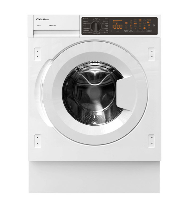 Lavez Linge FOCUS Encastrable 8Kg / 1200TR / Blanc
