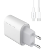 Chargeur Ten Space 20W USB TYPE C-TYPE C PD3.0 / Blanc