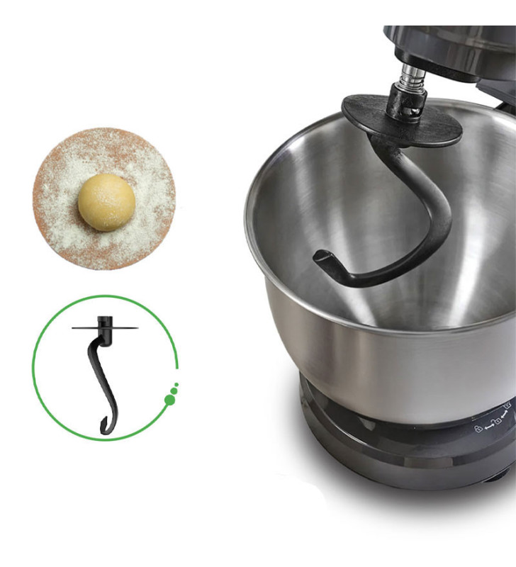 Robot Pâtissier KIWI 5.3 Litres /1300W / SILVER