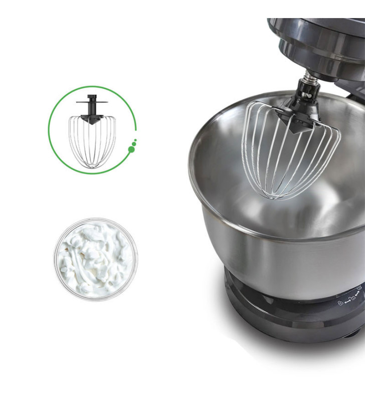 Robot Pâtissier KIWI 5.3 Litres /1300W / SILVER
