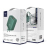 Chargeur rapide Ten Space GAN 70W USB TYPE C + USB-A / Vert