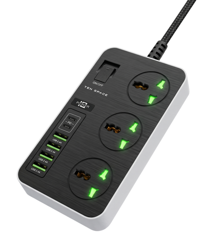 Multiprise TEN SPACE 3000W 16A USB
