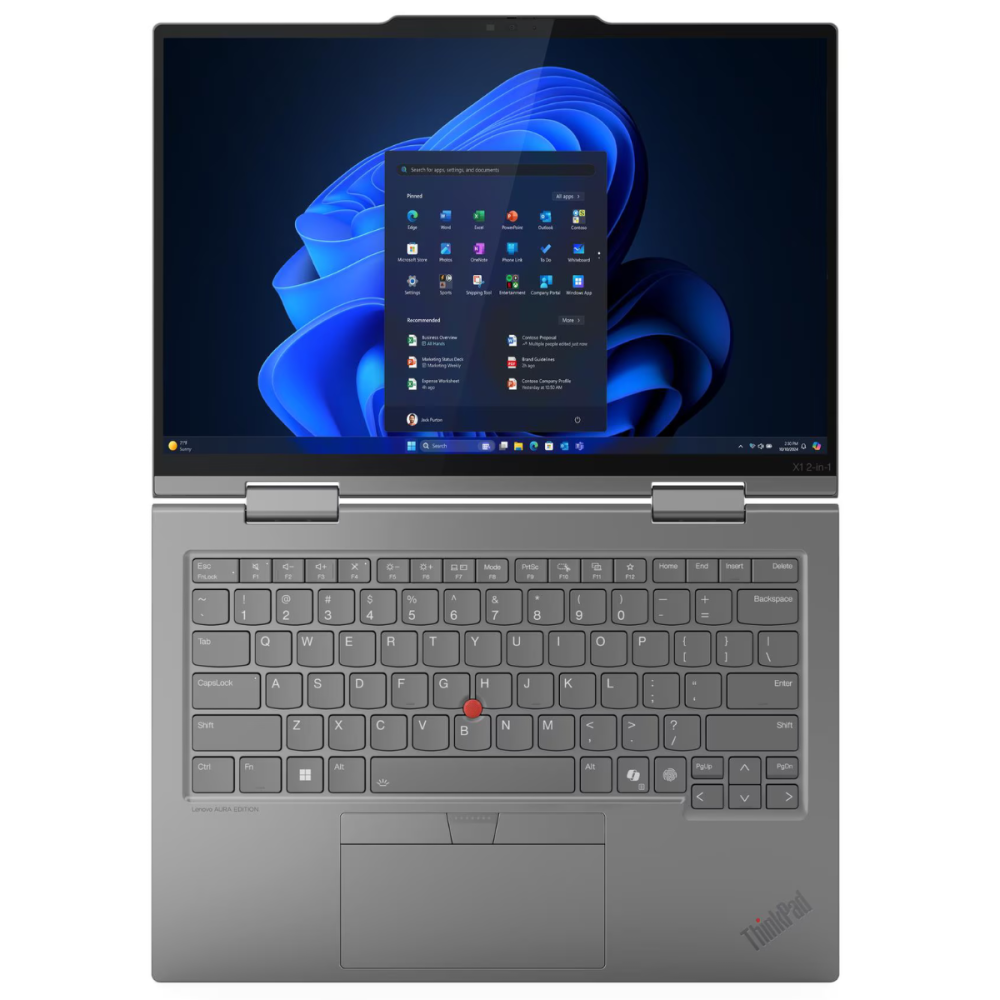 Pc Portable Lenovo ThinkPad X1 2-in-1 Gen 10 Aura Edition / Ultra 7 258 V / 32 Go / 1 To SSD / Gris