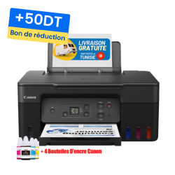 Imprimante Multifonction Canon G2470 PIXMA JET D'ENCRE Couleur 3en1 + 4 Bouteilles d'encre Canon