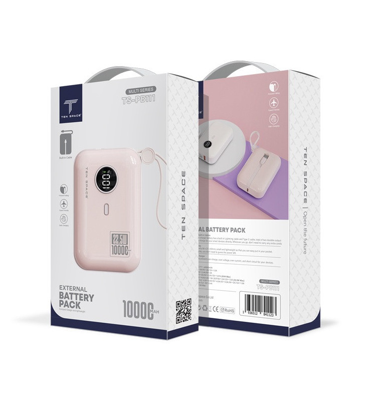 Power Bank Ten Space 10000mAh 22.5W / Noir