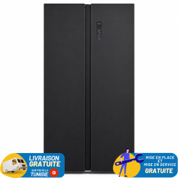 Réfrigérateur NEWSTAR NoFrost Side By Side 560 Litres / Dark Silver