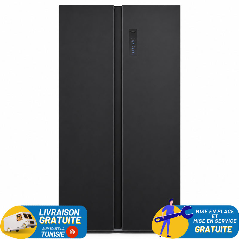 Réfrigérateur NEWSTAR NoFrost Side By Side 560 Litres / Dark Silver