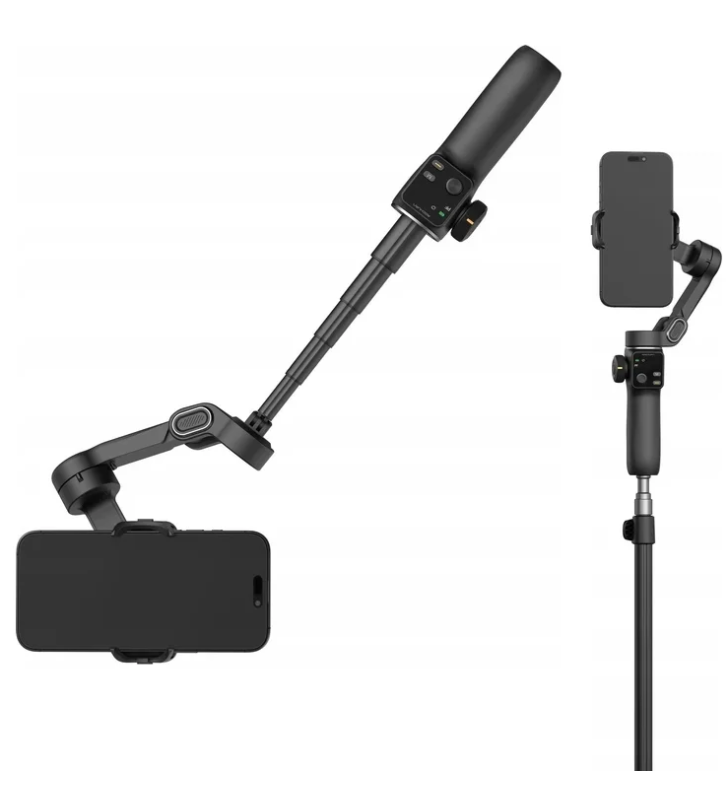Stabilisateur de cardan pour smartphone avec écran OLED / lumière intégrée