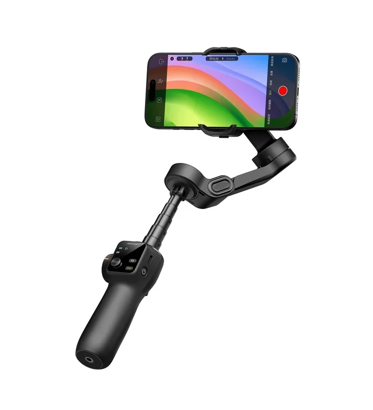 Stabilisateur de cardan pour smartphone avec écran OLED / lumière intégrée