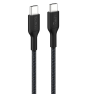 Câble Belkin à gaine tressée USB-C vers USB-C (240 W) 1 m / Noir
