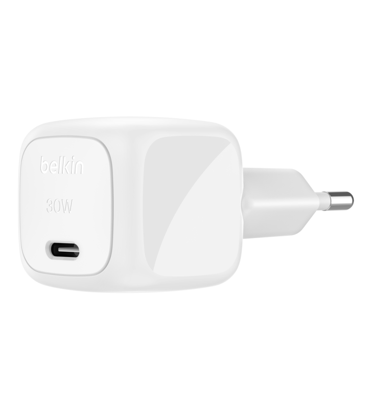 Chargeur mural Belkin 30 W USB-C CUBE avec PPS / Blanc