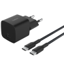 Chargeur secteur BELKIN BoostCharge USB-C 25 W / câble USB-C vers USB-C / Noir