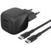 Chargeur secteur BELKIN BoostCharge USB-C 45 W / câble USB-C vers USB-C / Noir