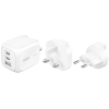 Chargeur mural Belkin 70 W à 3 ports GAN avec embouts / prise US/UK/UE