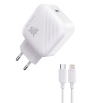 Chargeur Ten Space Type-C vers Lightning QC4 + PD30W / Blanc