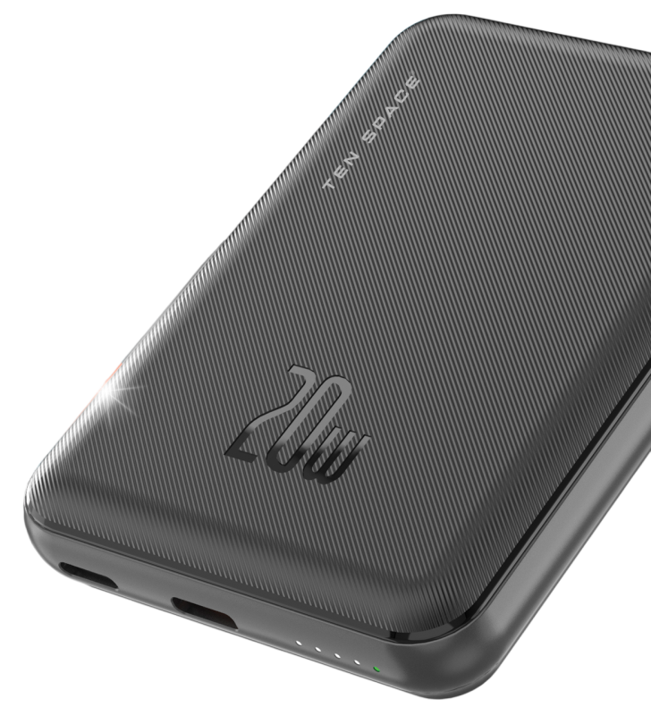 Power Bank Ten Space 5000mAh 20W / mag-wireless 15W / Noir