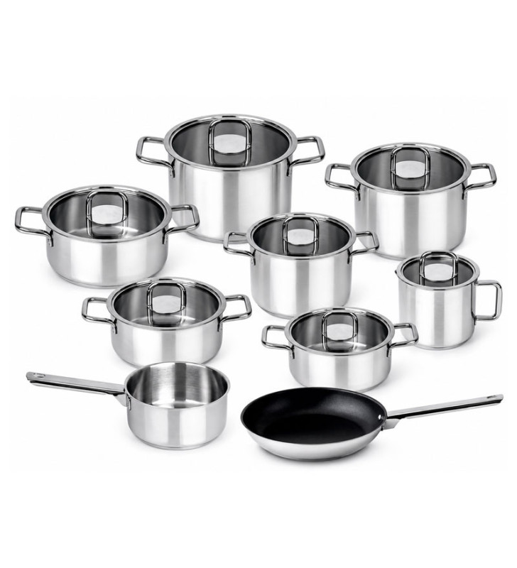 Batterie de Cuisine SILAMPOS 9 PIECE CONFORT GLASS
