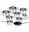 Batterie de Cuisine SILAMPOS 9 PIECE CONFORT GLASS