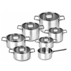 Batterie de Cuisine SILAMPOS 7 PIECE CONFORT GLASS