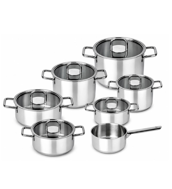 Batterie de Cuisine SILAMPOS 7 PIECE CONFORT GLASS