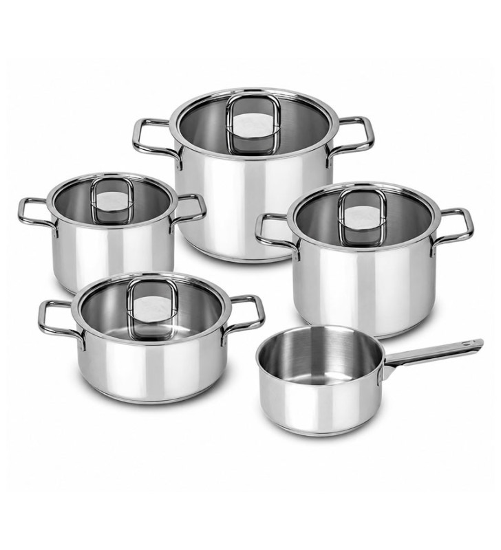 Batterie de Cuisine SILAMPOS 5 PIECE CONFORT GLASS