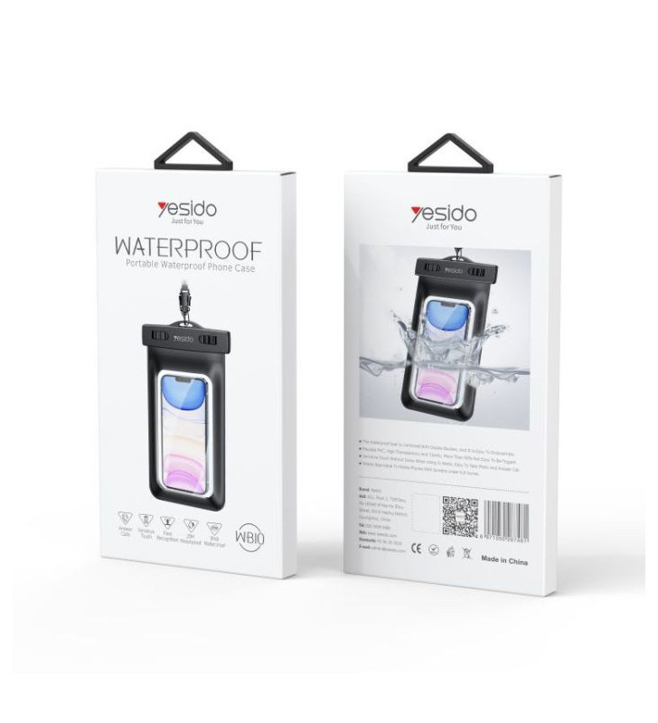Étui étanche Yesido pour Smartphone / Noir