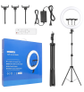 Selfie Ring Light 45CM avec Tripode 2M / Commande BT / Noir