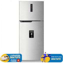 Réfrigérateur IRIS DeFrost Double Portes 480 Litres / Silver / Avec Afficheur et Distributeur d'eau