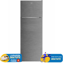 Réfrigérateur IRIS No Frost Double Portes 348 Litres / Inox / IR-DN420