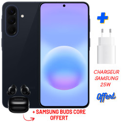 Smartphone Samsung Galaxy A57 5G 16 Go/128 Go / Noir + Chargeur Samsung original 25W Gratuit