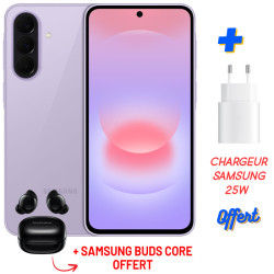 Smartphone Samsung Galaxy A37 5G 16 Go/256 Go / Violet + Chargeur Samsung original 25W Gratuit