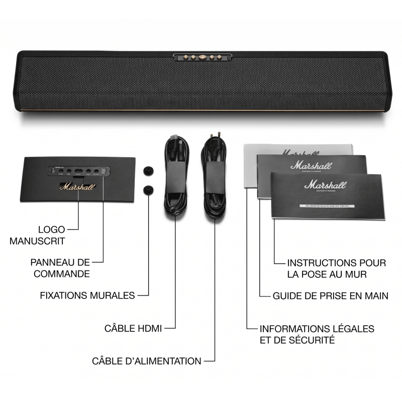Barre de Son MARSHALL HESTON 60 / Noir