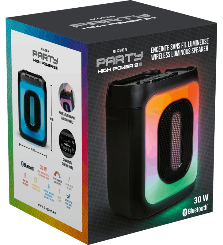 Enceinte sans fil lumineuse BIGBEN PARTYBTHPS2 / Noir