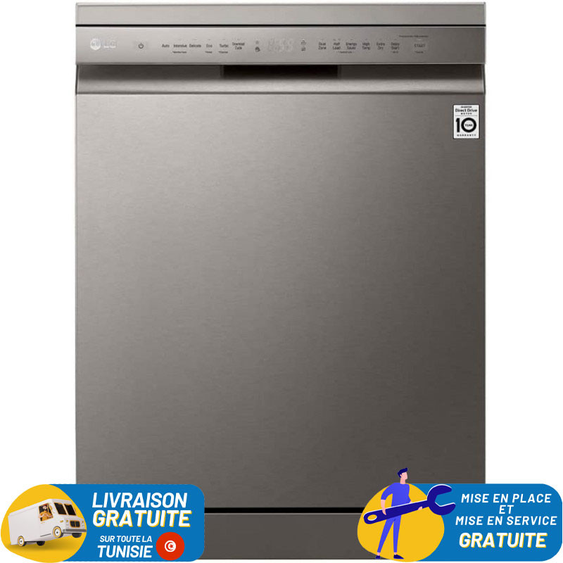 Lave Vaisselle LG SmartThinQ / 14 Couverts / Inox