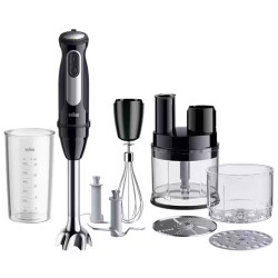 Mixeur plongeant BRAUN 8 en1 / 1000W / Noir