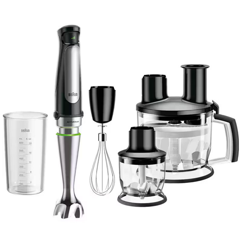 Mixeur plongeant BRAUN 9 en 1 / 1000W / Noir