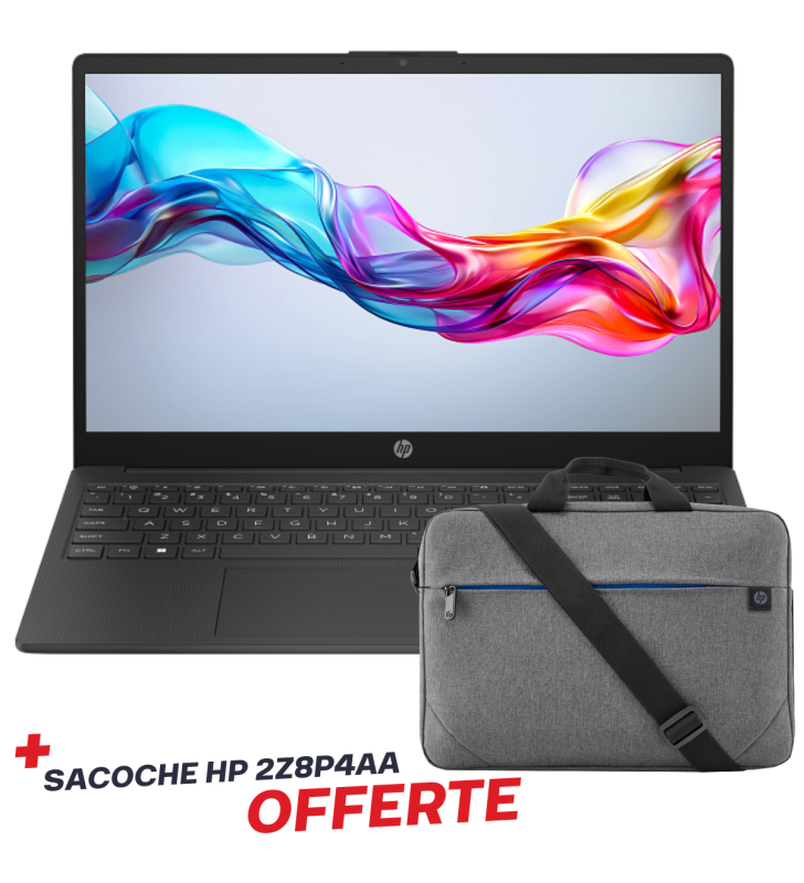 Pc Portable HP 15-fd0438nk / i3-1315U / 24 Go / 512 Go SSD / Windows 11 Pro / Noir Avec Sacoche HP 2Z8P4AA Offerte