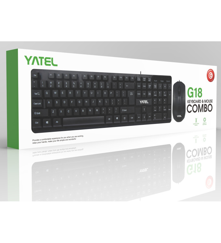 Ensemble Clavier et Souris Yatel G18 / Noir
