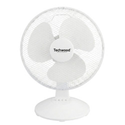 Ventilateur de table TECHWOOD 30CM / Blanc