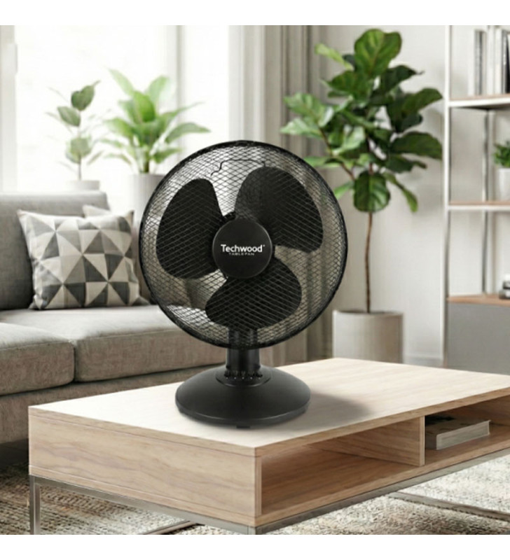 Ventilateur de table TECHWOOD 30CM / Noir