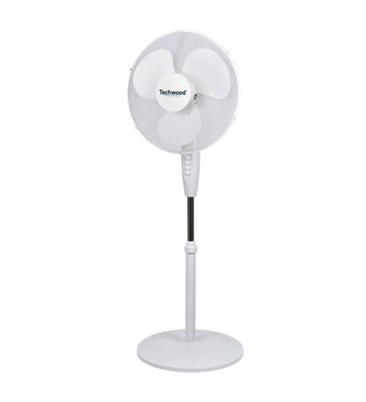 Ventilateur TECHWOOD SUR PIED 40CM / BLANC